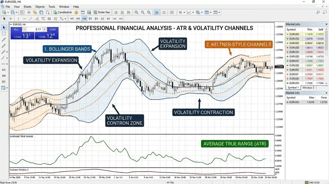 Volatility Indicators: ATR, Bands, Channels & More — Medatiq Markets article