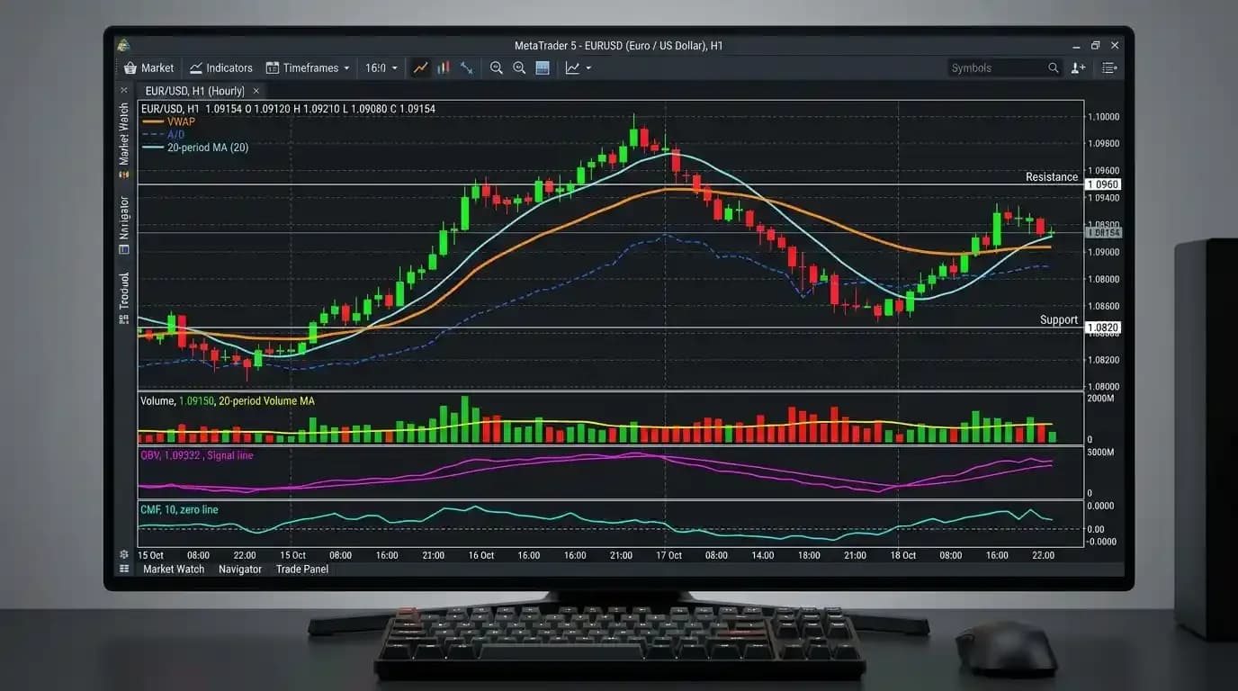 Volume Indicators in Trading: Complete Guide — Medatiq Markets article