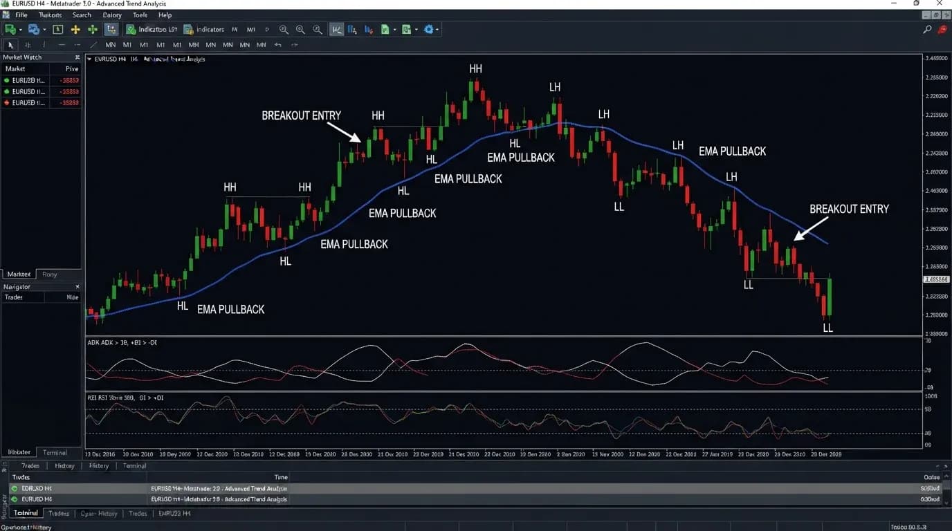 Trend Trading: Strategies, Indicators & Risk Management — Medatiq Markets article